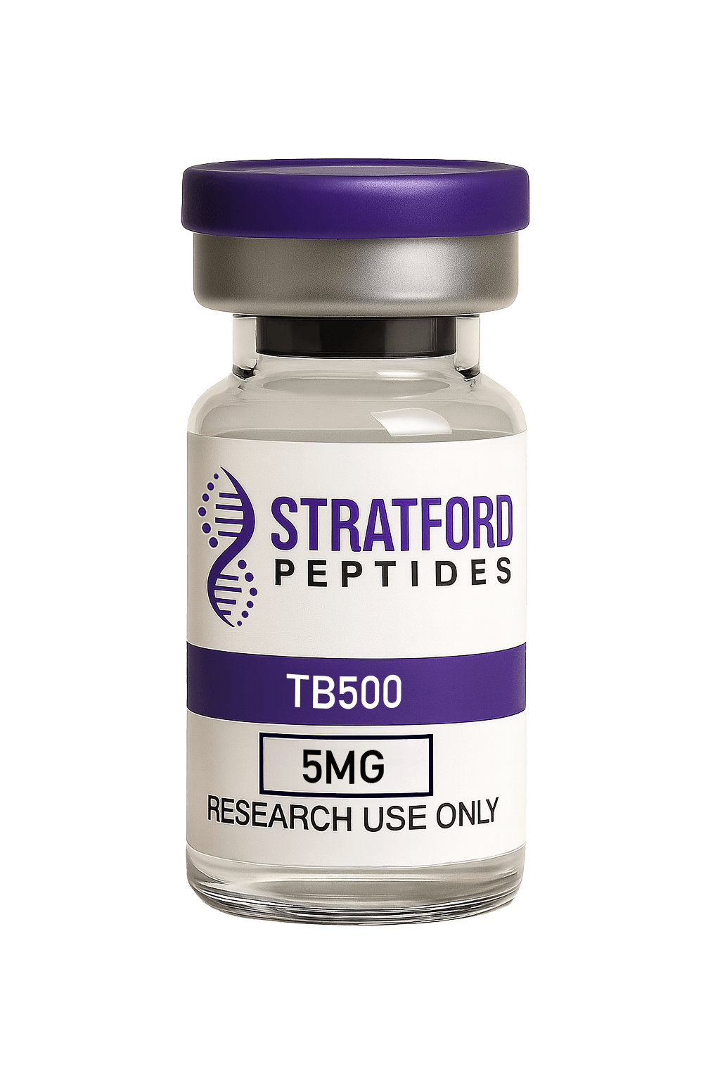 TB500 TB4 research peptide vial with lyophilised powder