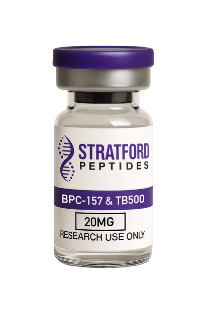 BPC-157 and TB500 TB4 combined 20mg research vial with lyophilised powder